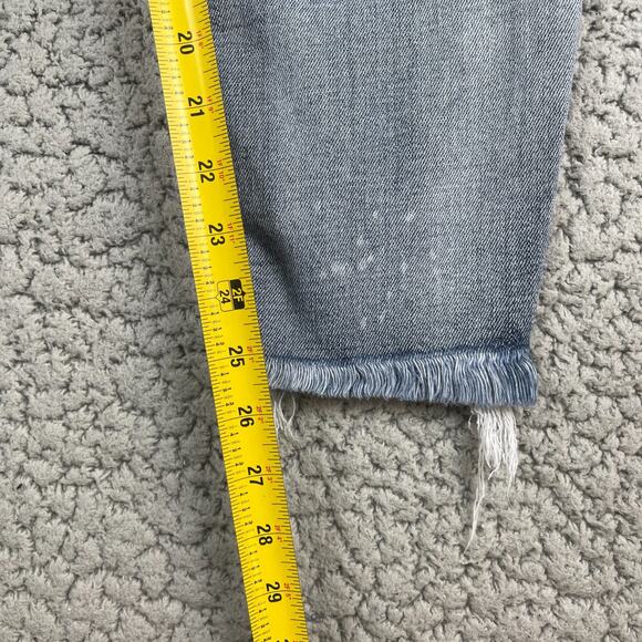 Judy Blue Skinny Fit Jeans 13/31 High-Rise Distressed Button Fly Frayed Hem - Picture 10 of 11